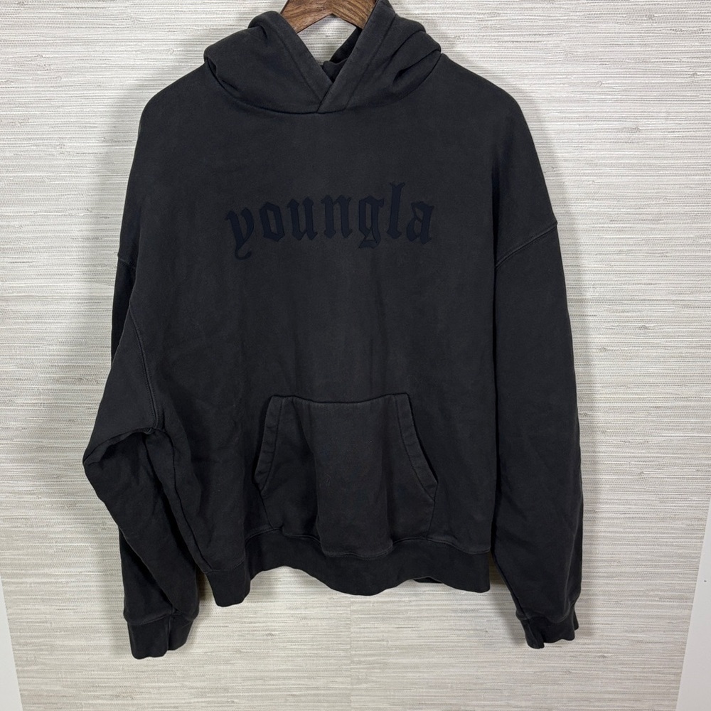 YoungLA Charcoal Hoodie for Men Sz. XL